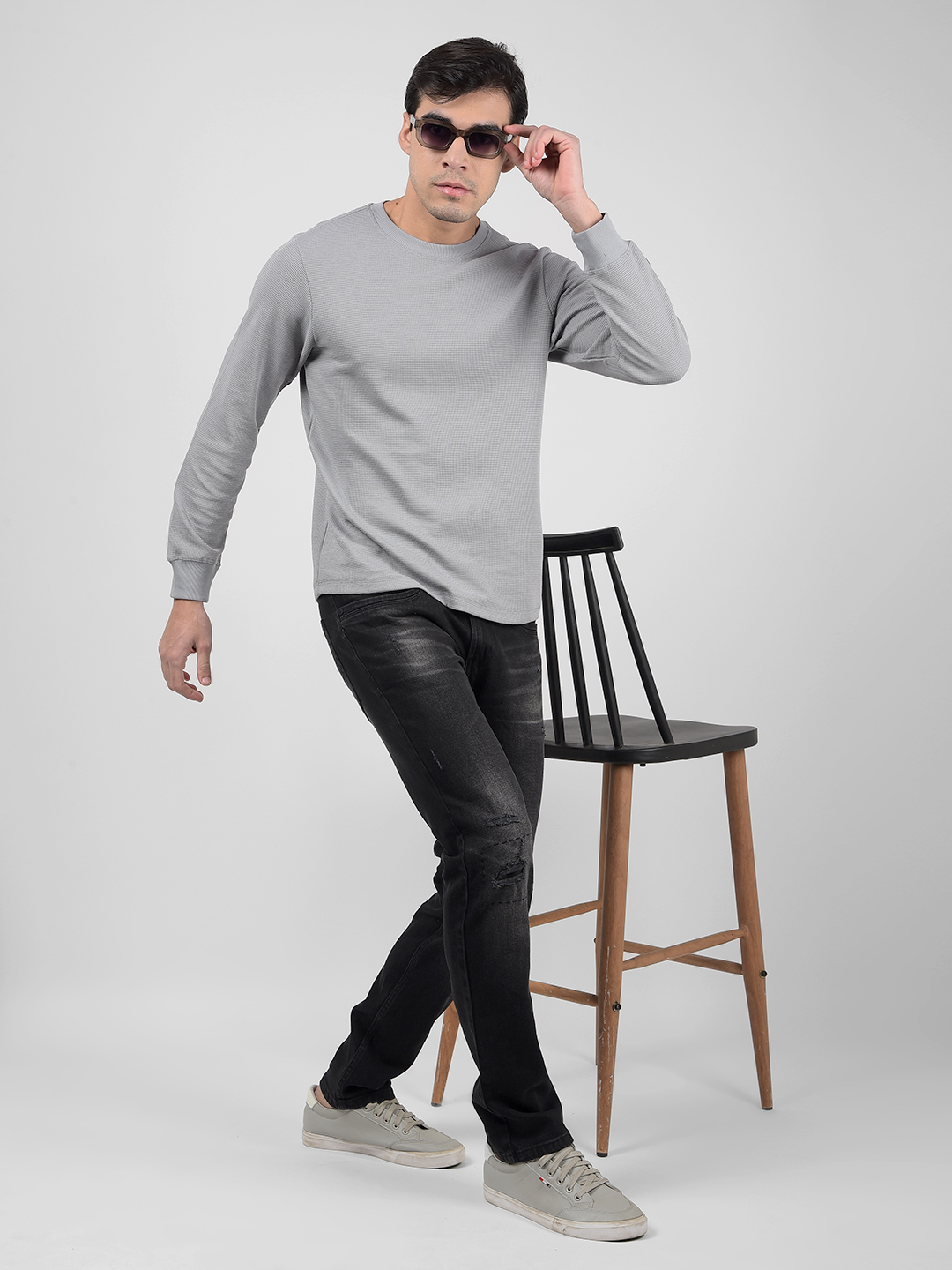 Numero Uno Men Solid Black Jeans